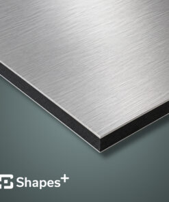 Panel de Aluminio Compuesto Chrome Brushed 4 mm 1.22 x 2.44 m