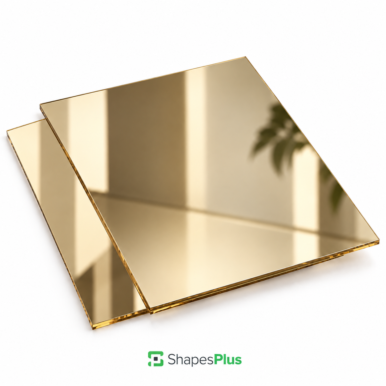 Acrílico Espejo Dorado 3 mm 48" x 96 | ShapesPlus